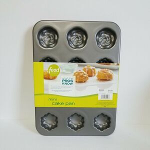 FOOD NETWORK Mini Cake‎ Pan, 12-Cavity